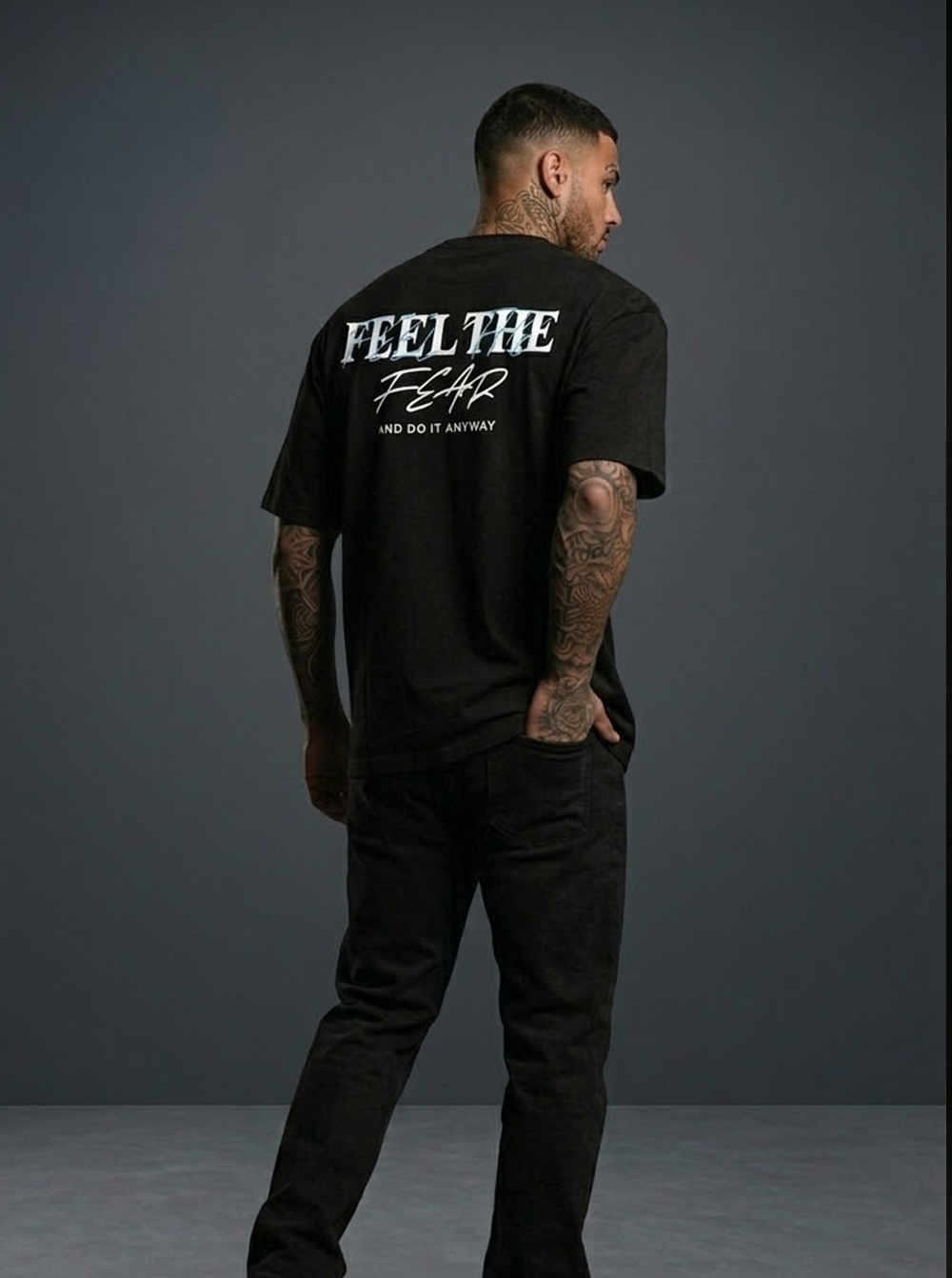 התמודדות עם פחד | חולצת אוברסייז פרימיום