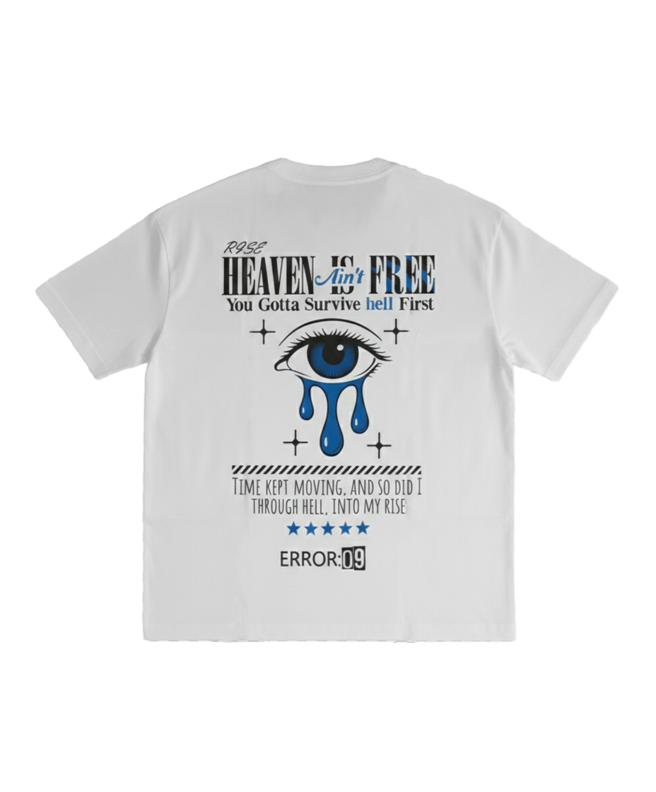 חולצת עין אוברסייז לבן